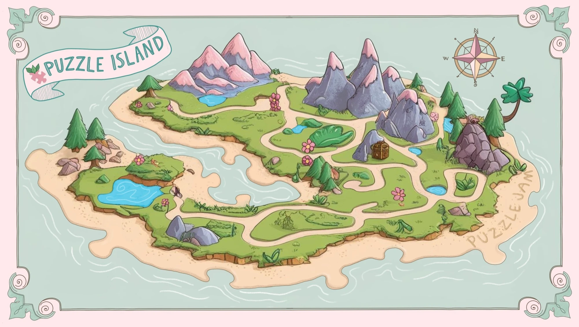 Puzzle Island Map